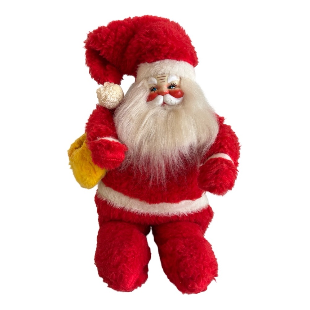 Vintage‎ MCM Red Santa Claus Plush Doll